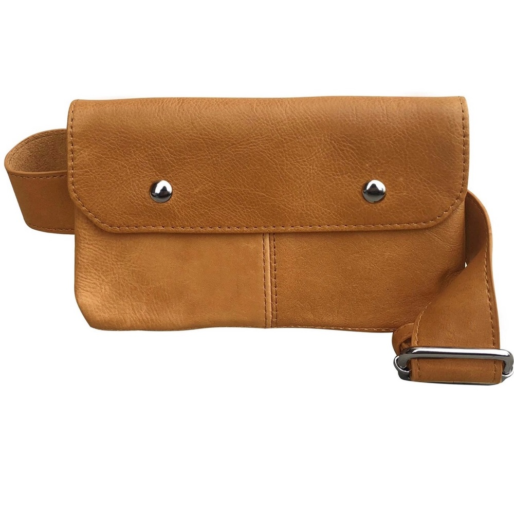 Tan Leather Belt Bag